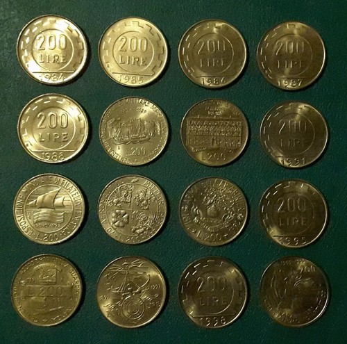 Lotto monete 200 lire - lotto,