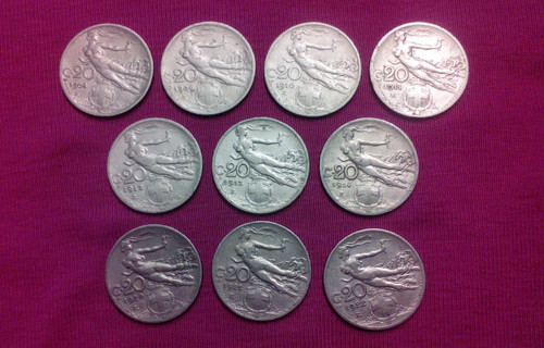 Lotto monete 20 - 10,