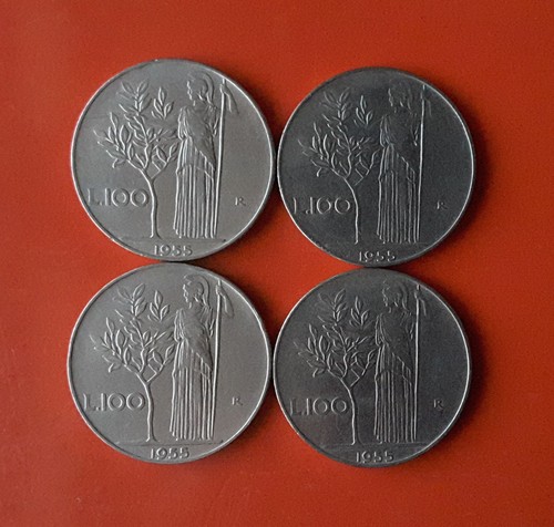 Lotto monete 100 lire - 4,